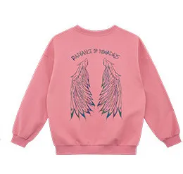 Colorful wings baby one piece plus fleece sweater Pink Plush - Shop at LoveMi