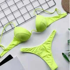 Gle Swimwear Sexy Bathing Suit Women Swimsuit - Yellow - View 1