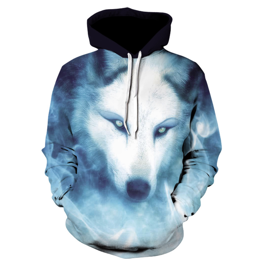 Langtou Digital Printing 3D Hooded Sweater