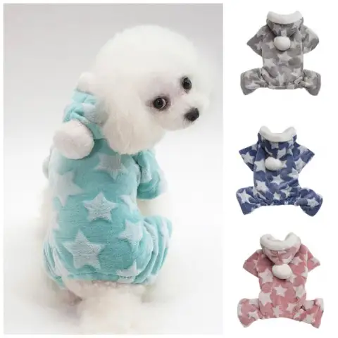 Plush Thick Four-legged Dog Clothes