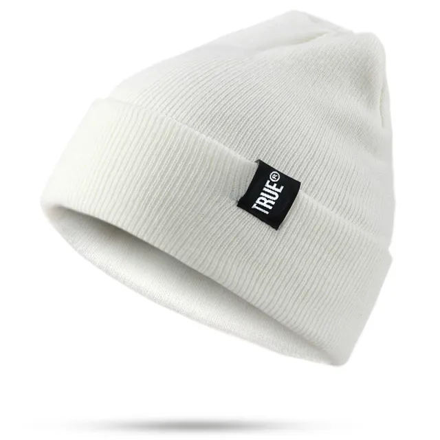 Fashionable hip hop autumn and winter warm knitted hat White - Shop at LoveMi
