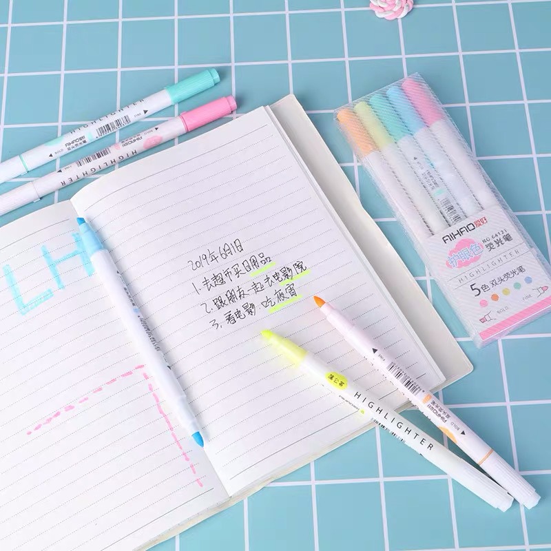 Double head eye protection highlighter