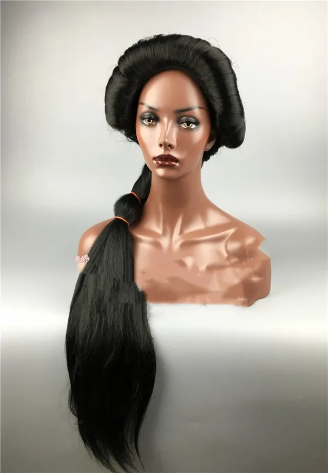 Black fluffy long braid Black - Shop at LoveMi