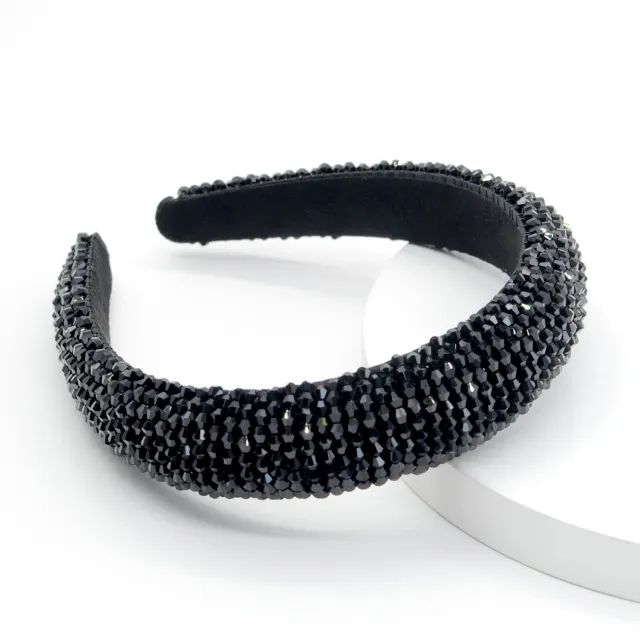 European and American Elegant Wide brim Fashion Headband Black - Shop at LoveMi