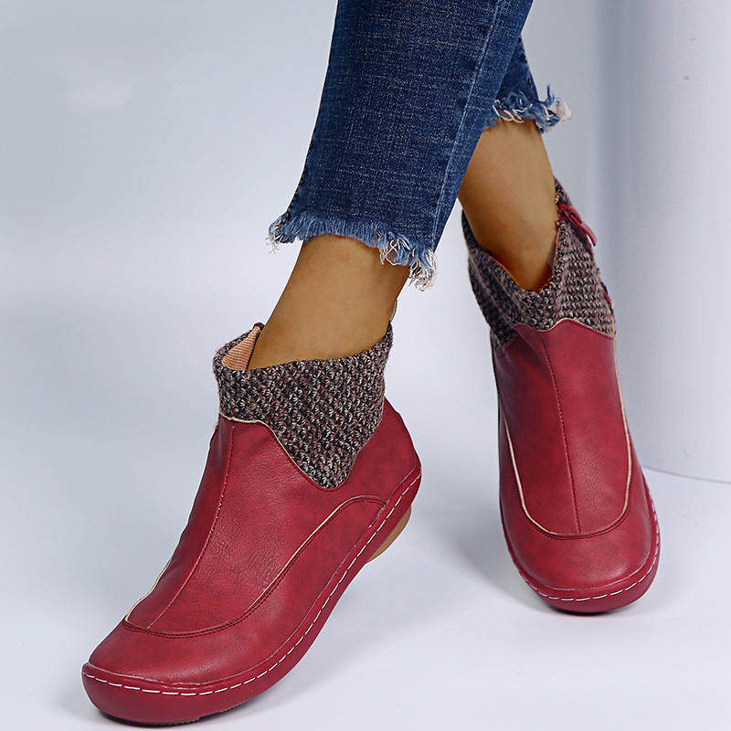 New women's shoes woolen women's leather boots