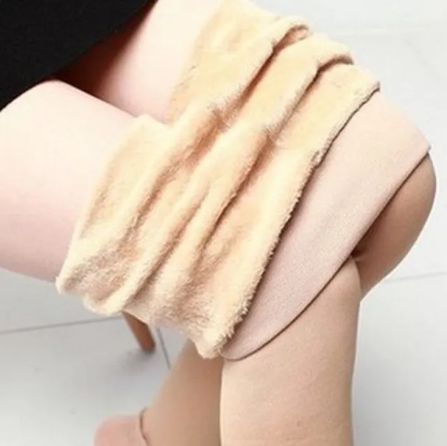 Fleece Leggings Winter Warm Thick High Stretch Plus Velvet Skinny Fitness Woman Pants Suitable Weight 45 75kg Skin Color 300G - Shop at LoveMi