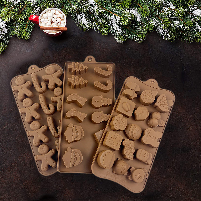 Title 2, Household Simple Silicone Santa Tree Chocolate ...