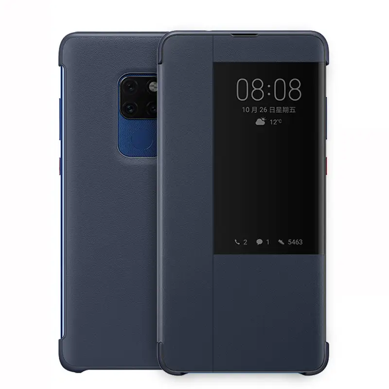 Luxury Window View Smart Flip Case For Mate 9 10 20 Pro