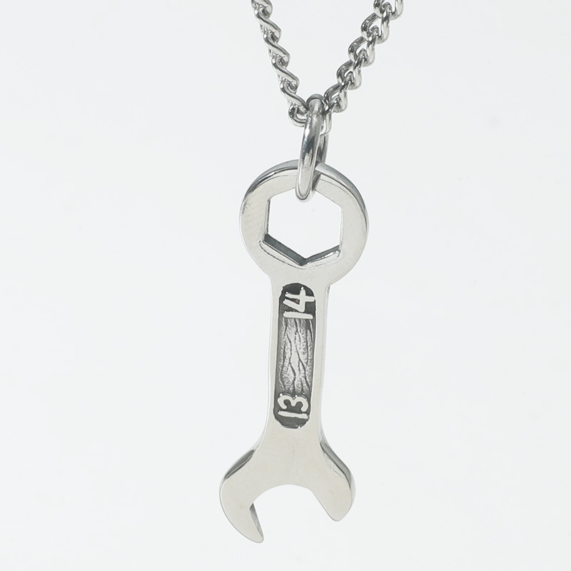 Personalized Tool Wrench Necklace European And American Trend Hip Hop Men's Pendant