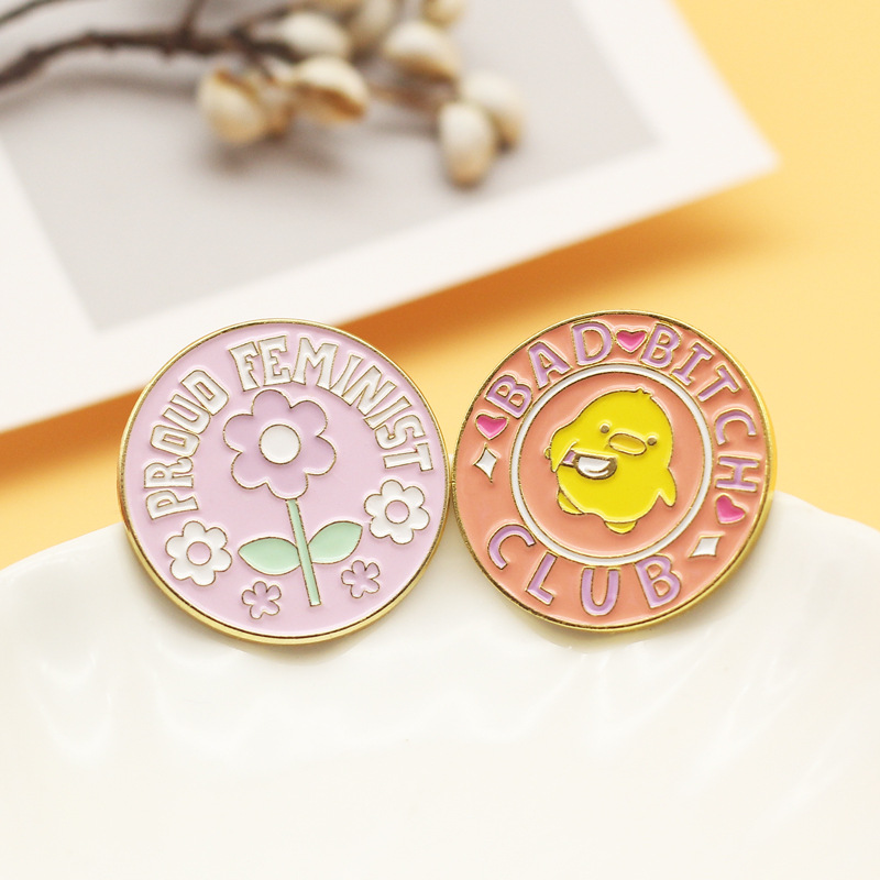 Creative Flowers Metal Enamel Cartoon Brooch — view 5