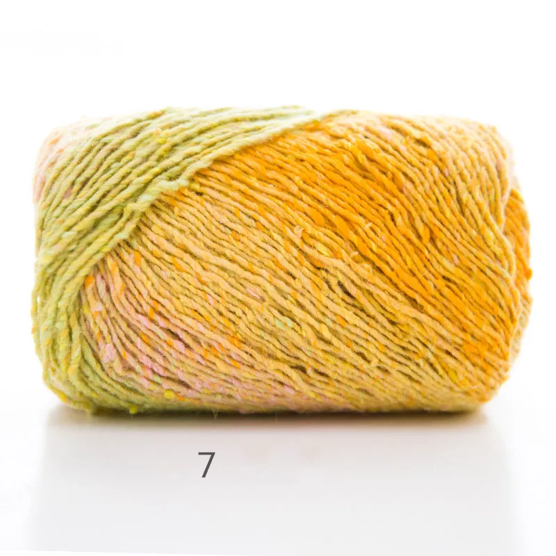 100g / roll Color segment dyed yarn - 7Style