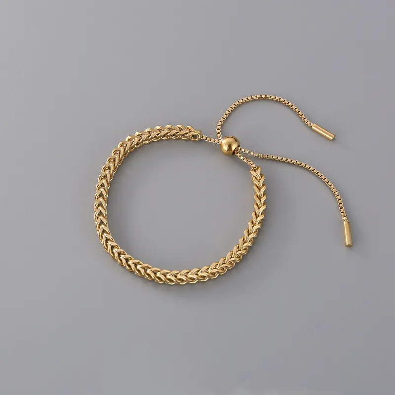 Braided titanium steel bracelet
