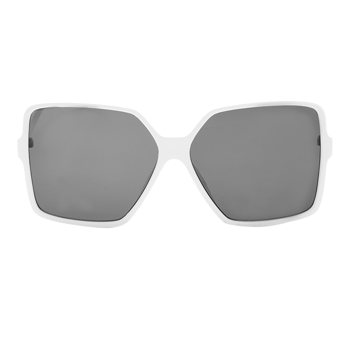 European and American large frame sunglasses White Grey - Shop at LoveMi