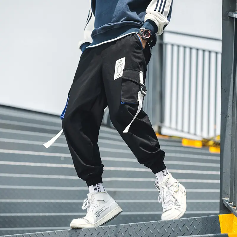 Men's straight-leg cropped trousers