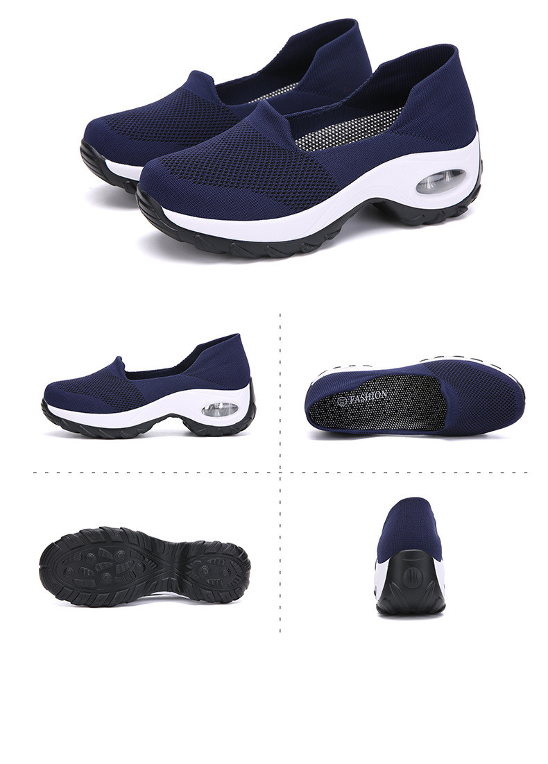 Sports And Leisure Girls Running Trendy Shoes Knitted Women's Shoes