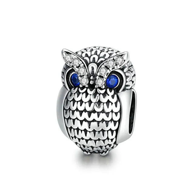 Owl 925 Silver Vintage Bracelet DIY Accessories Silver - Shop at LoveMi
