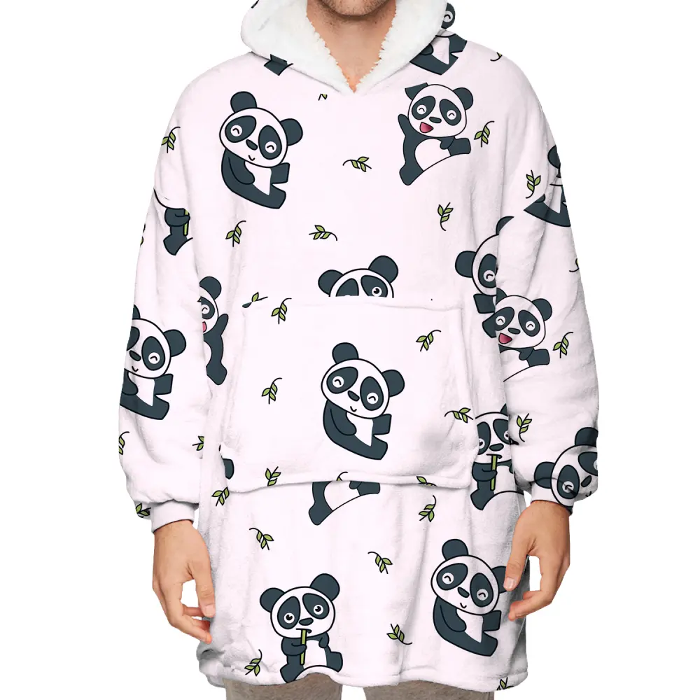Felt Plush Hooded Housewear