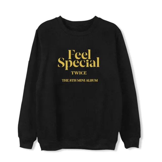 Fleece crew neck sweater coat Plus Velvet Black - Shop at LoveMi