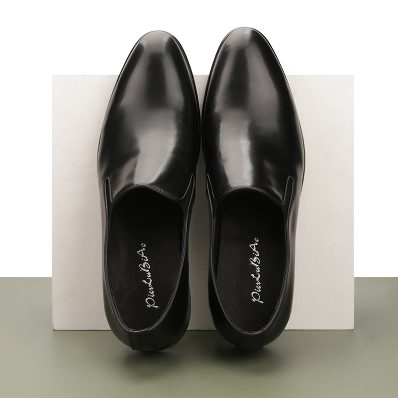 Leather Shoes For Men's Shoes With Hand Painted Leather