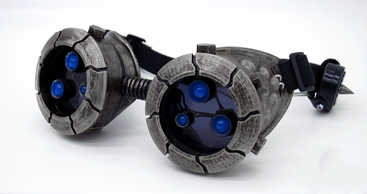 BadBoyStudio steampunk glasses cyber glow mask gas mask — foto 10