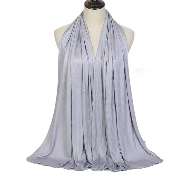 Mercerized cotton ladies headscarf Light Grey - Shop at LoveMi