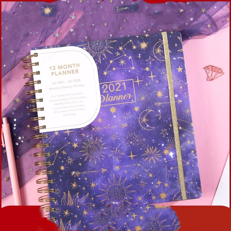 Punch in student notebook - Purple