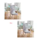 2Pc European Flower Grey