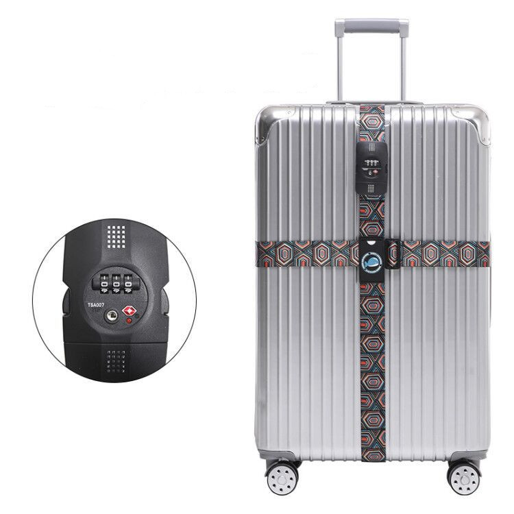 Sangle de valise TSA avec cadenas à code — 230 cm polyester 4