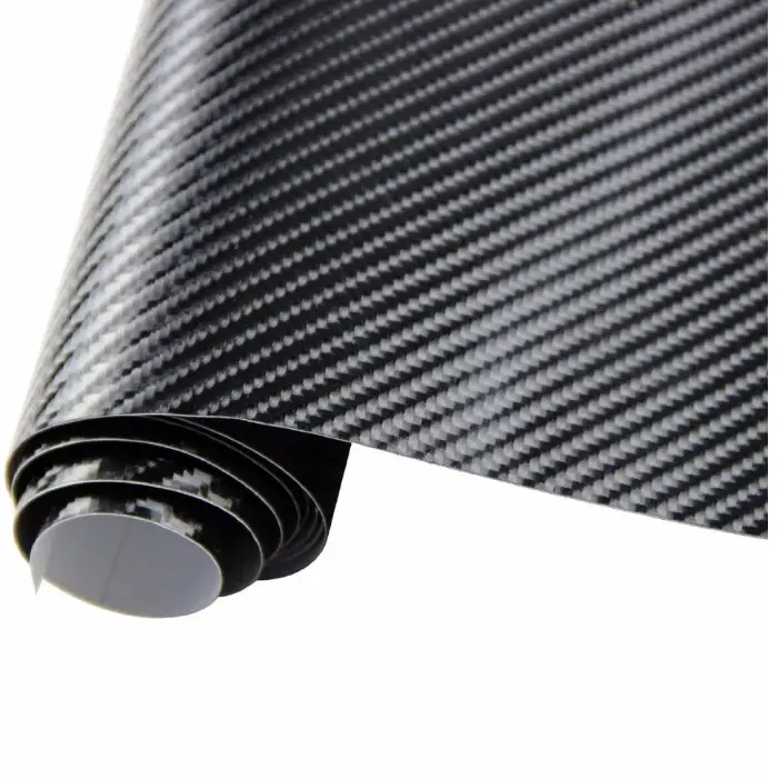 Car Styling Glossy Black 5D Carbon Fiber Vinyl Film Car Wrap