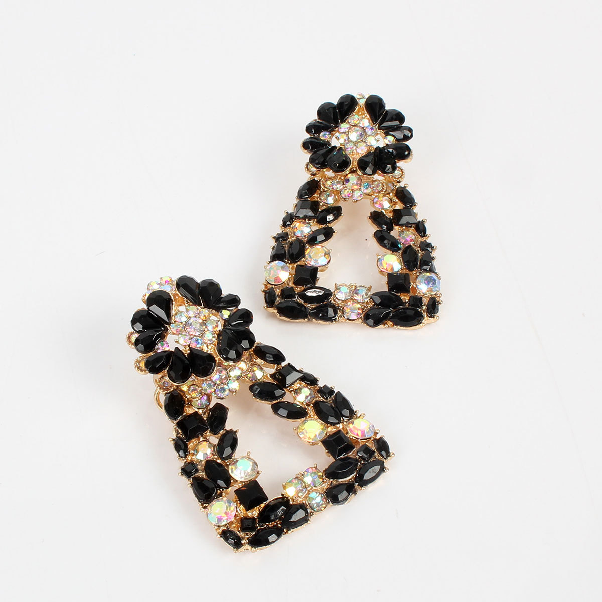 Colorful diamond earrings