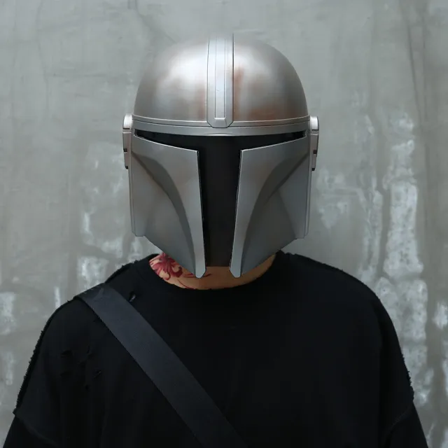 Star Wars Mandalorian Helmet Silver - Shop at LoveMi
