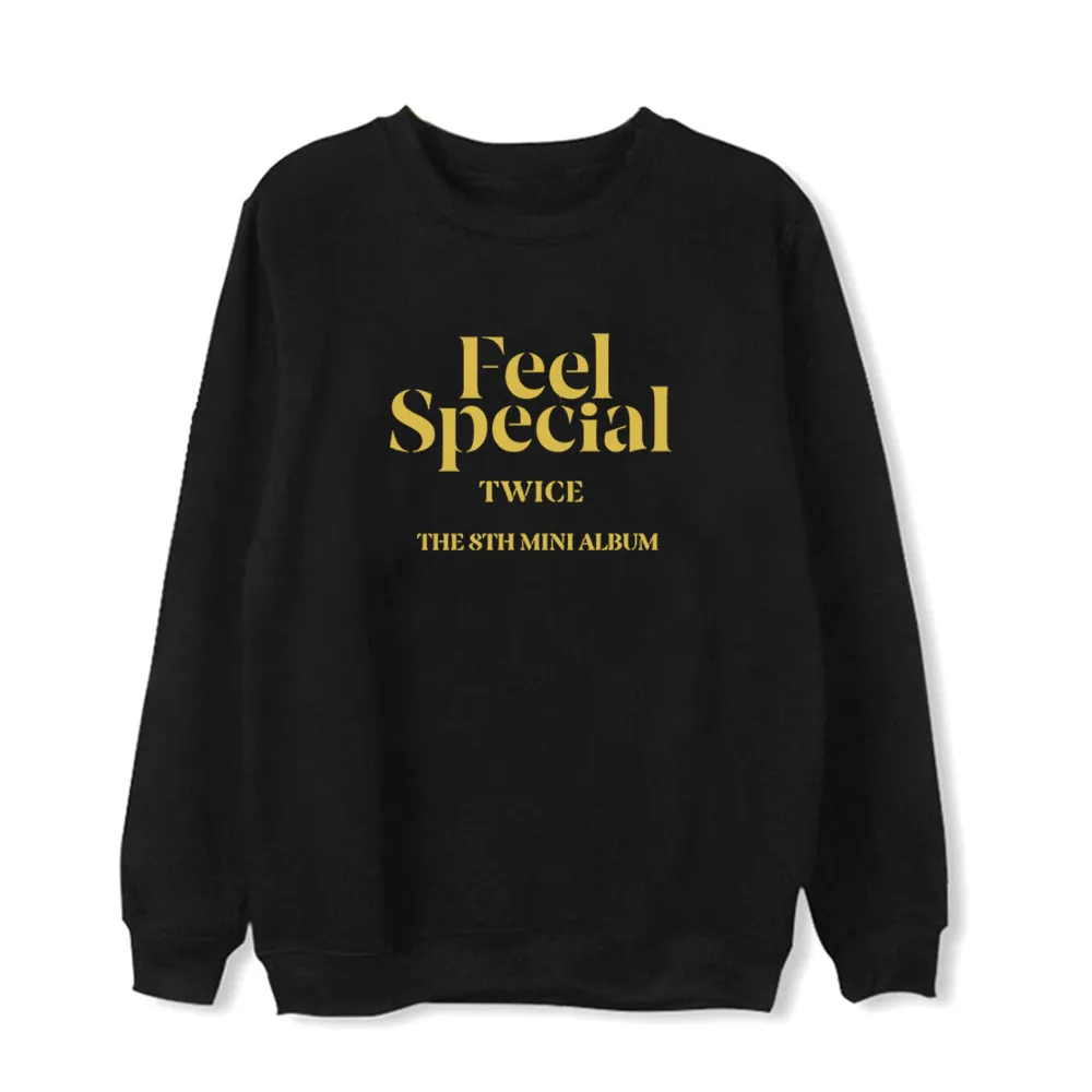Fleece crew neck sweater coat - Thin Black