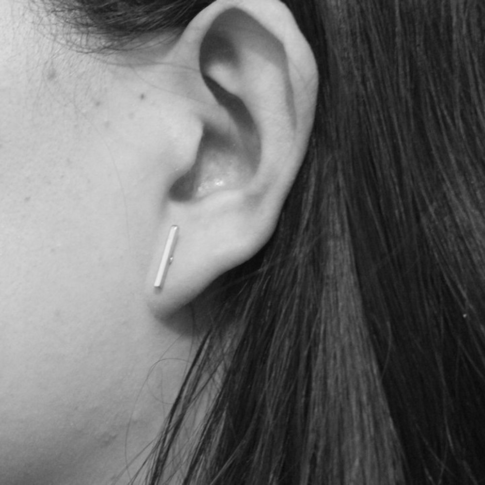 Flat earrings female earrings