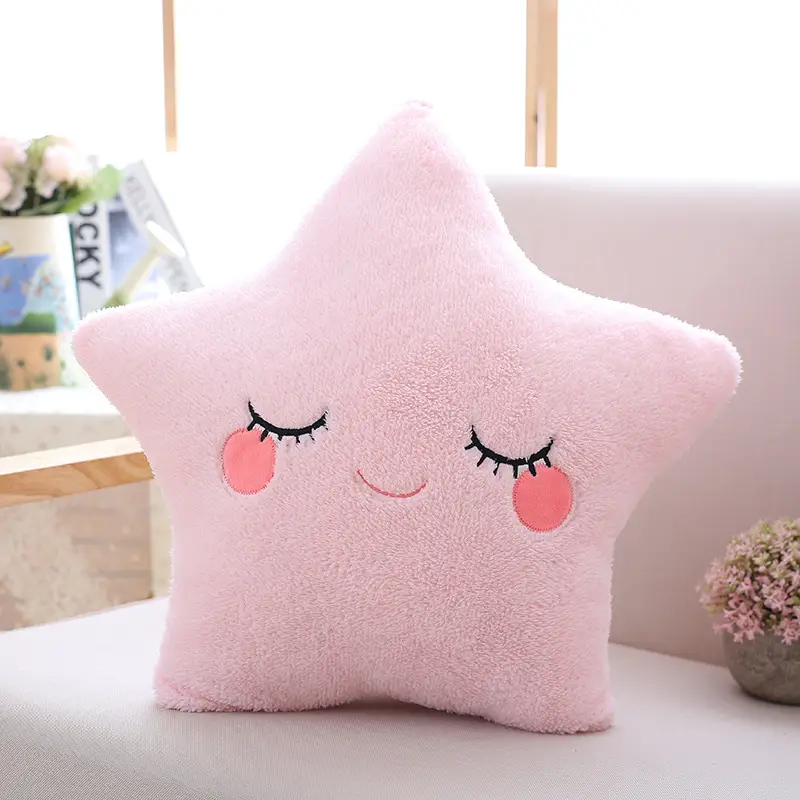 Lovely Pink Star Moon Water Drop Cloud Sofa Cushion