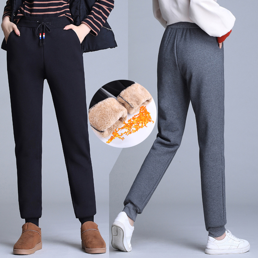 Leggings European and American plus velvet thick warm pants