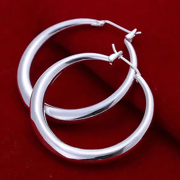 Women's silver-plated earrings