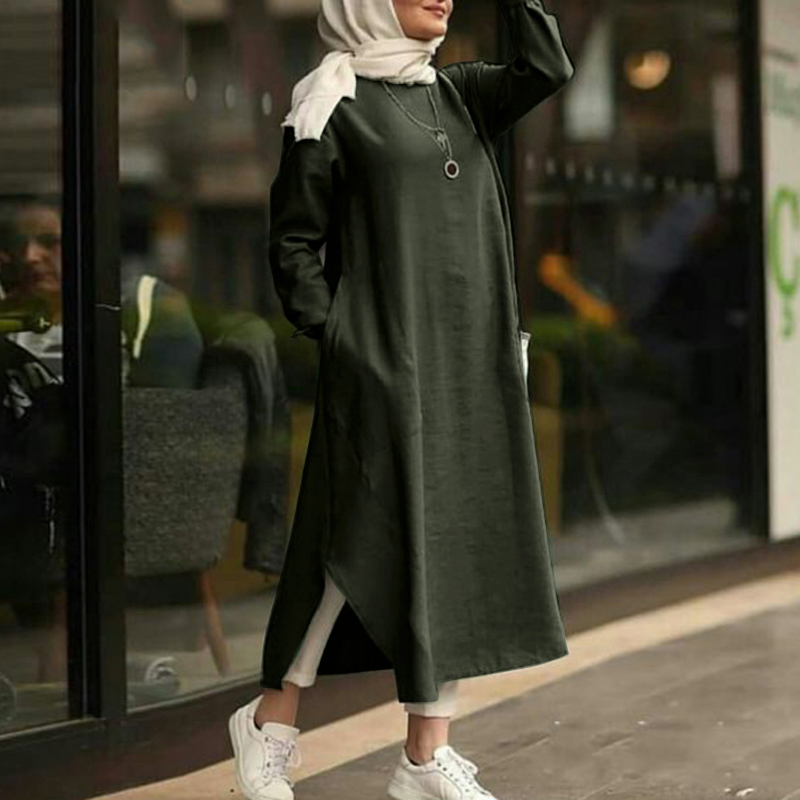 Long sleeve shirt dress