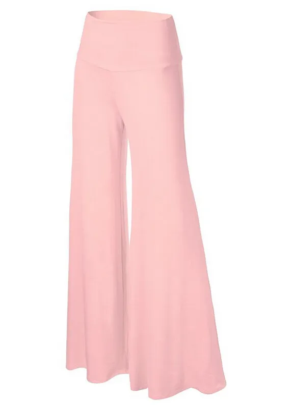 The New Twenty Color Women's Wide Leg Pants Pink - Shop at LoveMi