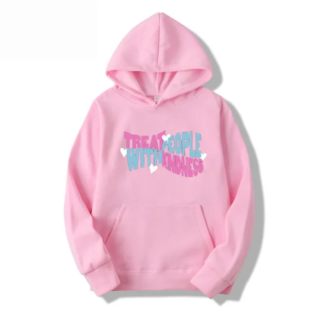 Casual fashion loose men's and women's hooded sweater Pink - Shop at LoveMi