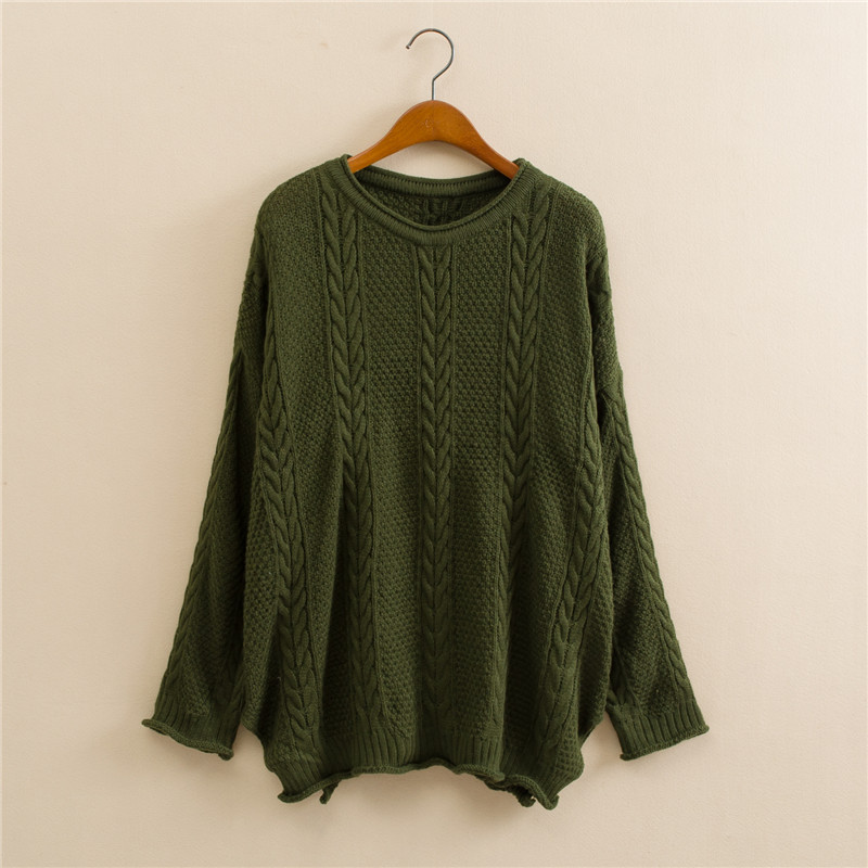 Twisted knitted sweater coat