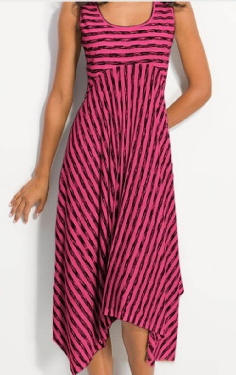 Striped patchwork dress