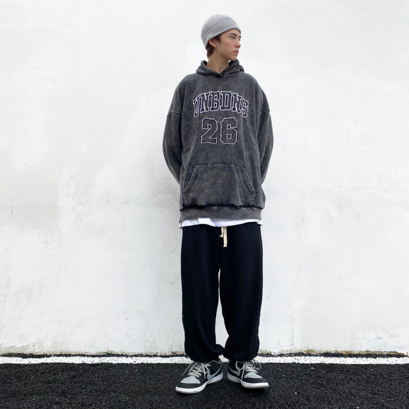 Retro sports jersey hoodie