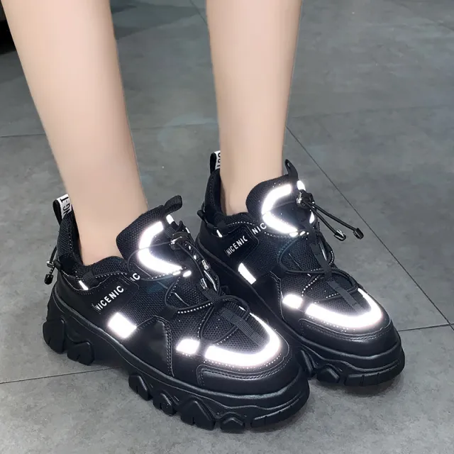 Korean Women's Running Shoes In Wind Velvet Black - Shop at LoveMi