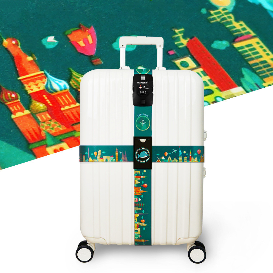Sangle de valise TSA avec cadenas à code — 230 cm polyester 1