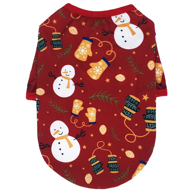 Christmas series new dog clothes Snowman - Shop at LoveMi