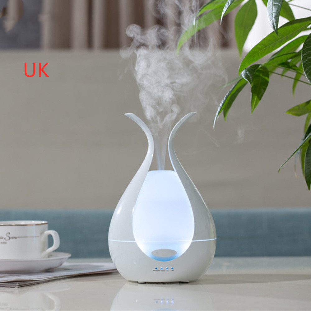 Home Office Humidifier Small Essential Oil Night Light Aroma Diffuser Colorful White - Shop at LoveMi