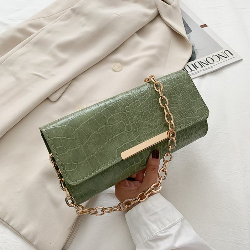 Fashion Simple Solid Color Single Shoulder Small Square Bag