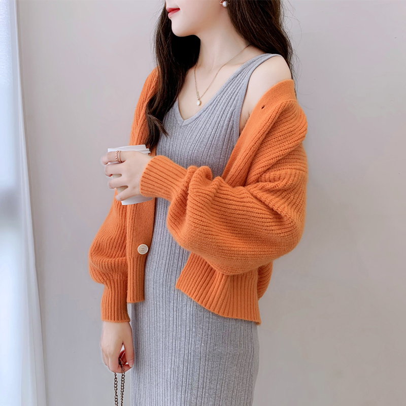 Short Long Sleeve V-Neck, Versatile with Sweater