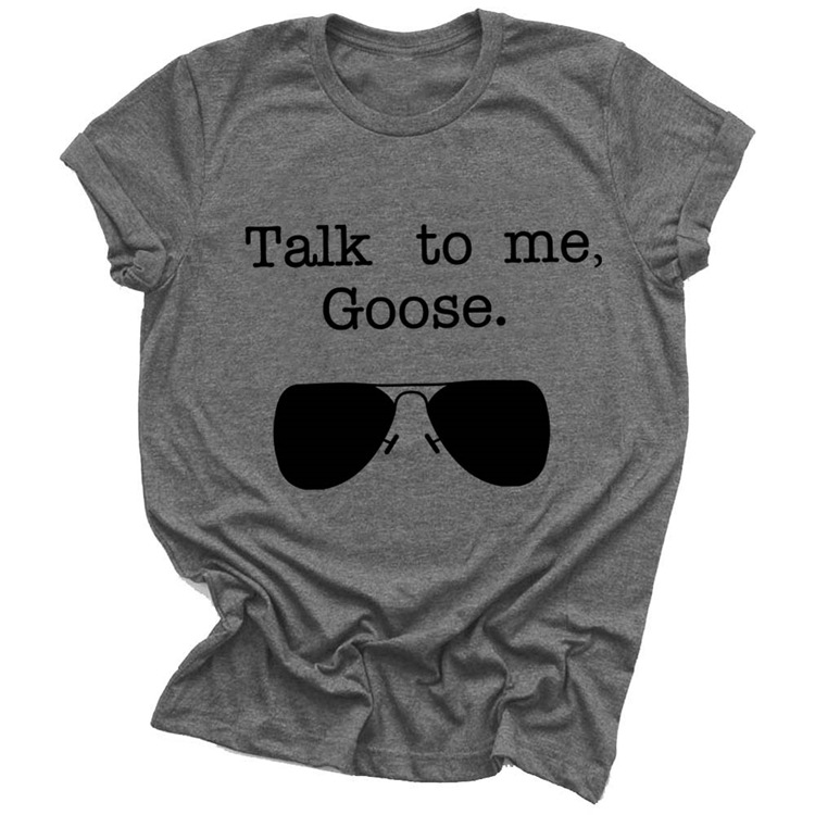 Letter casual short sleeve bottoming shirt