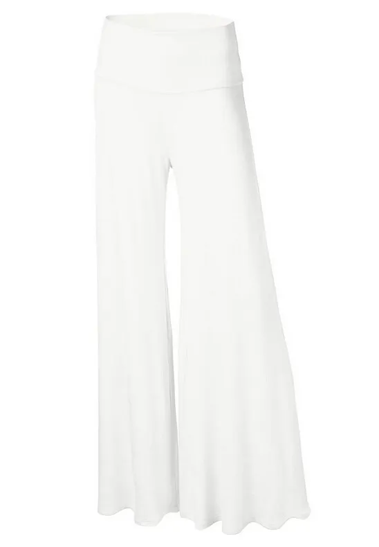 The New Twenty Color Women's Wide Leg Pants White - Shop at LoveMi